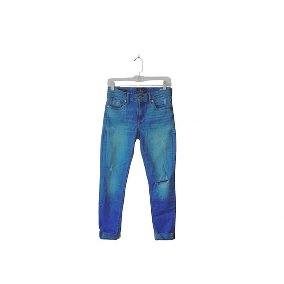 Lucky Brand Brooke Medium Wash Mid-rise Distressed Skinny Jeans 26 Women’s - Picture 15 of 15